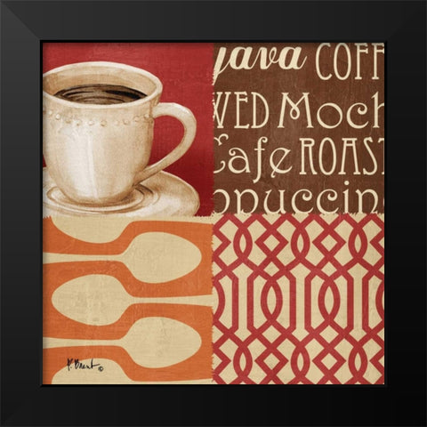 Java Collage II Black Modern Wood Framed Art Print by Brent, Paul