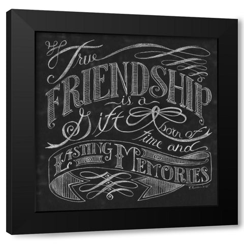 True Friendship Black Modern Wood Framed Art Print by Brent, Paul