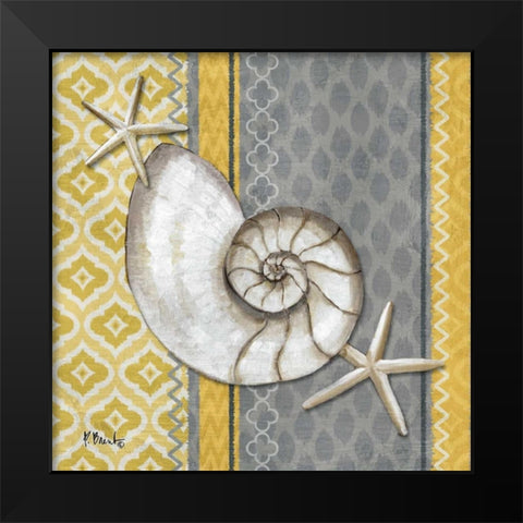 Santa Cruz Shells I Black Modern Wood Framed Art Print by Brent, Paul