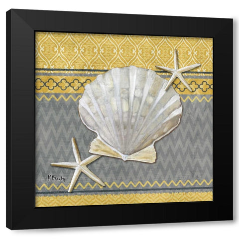 Santa Cruz Shells III Black Modern Wood Framed Art Print with Double Matting by Brent, Paul