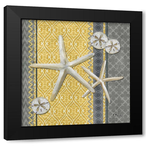 Santa Cruz Shells IV Black Modern Wood Framed Art Print with Double Matting by Brent, Paul