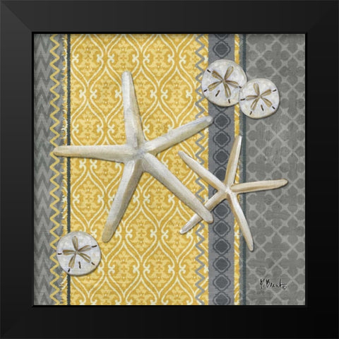 Santa Cruz Shells IV Black Modern Wood Framed Art Print by Brent, Paul