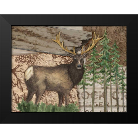 Alpine Collage II Black Modern Wood Framed Art Print by Brent, Paul