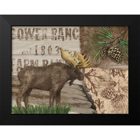 Alpine Collage III Black Modern Wood Framed Art Print by Brent, Paul