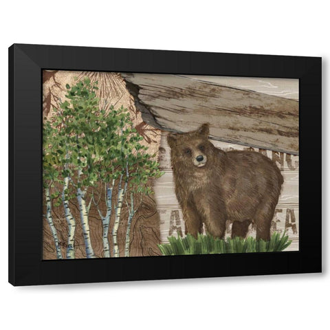 Alpine Collage IV Black Modern Wood Framed Art Print with Double Matting by Brent, Paul