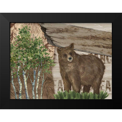 Alpine Collage IV Black Modern Wood Framed Art Print by Brent, Paul