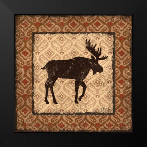 Modern Moose Spice I Black Modern Wood Framed Art Print by Brent, Paul