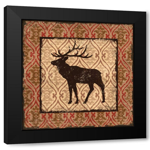 Modern Elk Spice II Black Modern Wood Framed Art Print by Brent, Paul