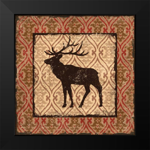 Modern Elk Spice II Black Modern Wood Framed Art Print by Brent, Paul