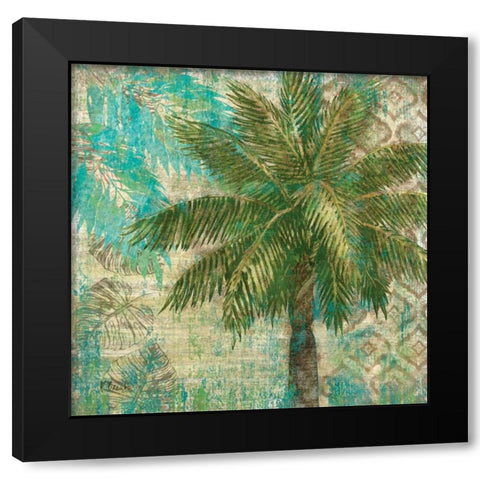 Aqua Escape II Black Modern Wood Framed Art Print by Brent, Paul