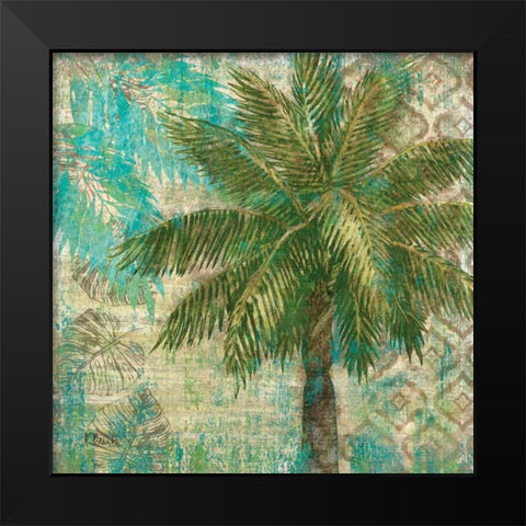 Aqua Escape II Black Modern Wood Framed Art Print by Brent, Paul