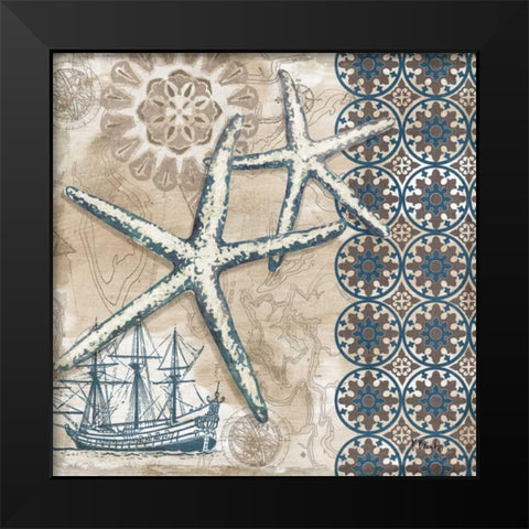Tide Pool Shells III Black Modern Wood Framed Art Print by Brent, Paul