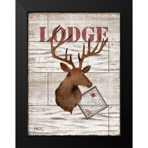 Wilderness Silhouettes I Black Modern Wood Framed Art Print by Brent, Paul