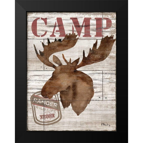 Wilderness Silhouettes II Black Modern Wood Framed Art Print by Brent, Paul