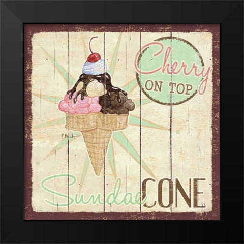 Sweet Treats II Black Modern Wood Framed Art Print by Brent, Paul