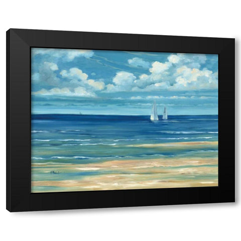 Summerset Sailboat Black Modern Wood Framed Art Print by Brent, Paul