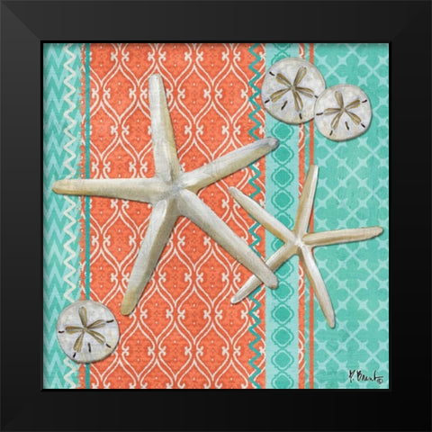 Santa Cruz Aqua IV Black Modern Wood Framed Art Print by Brent, Paul