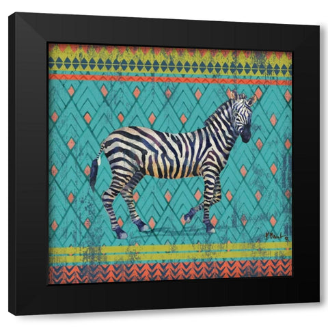 Tribal Trek I Black Modern Wood Framed Art Print by Brent, Paul