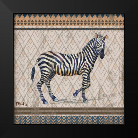 Tribal Trek Neutral I Black Modern Wood Framed Art Print by Brent, Paul