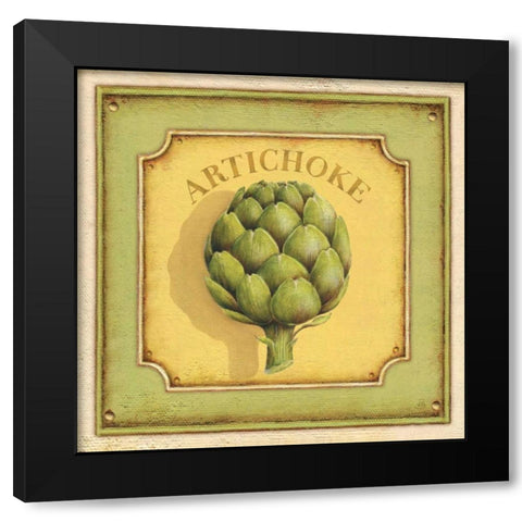 Artichoke Black Modern Wood Framed Art Print by Brissonnet, Daphne