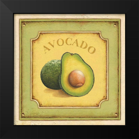 Avocado Black Modern Wood Framed Art Print by Brissonnet, Daphne