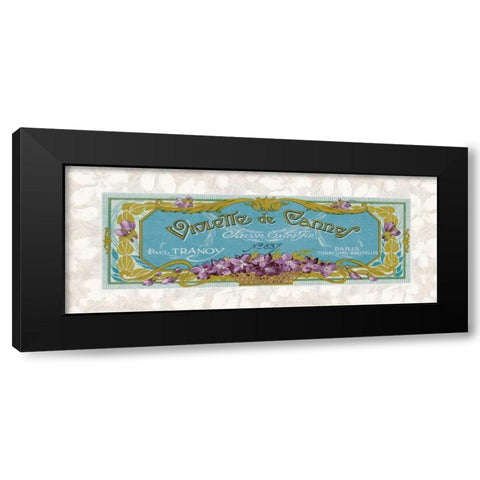 Violette de Cannes Black Modern Wood Framed Art Print with Double Matting by Berman, Susan