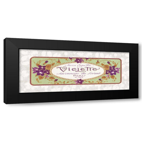 Violette Black Modern Wood Framed Art Print with Double Matting by Berman, Susan