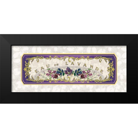 Eau de Lavande Black Modern Wood Framed Art Print by Berman, Susan