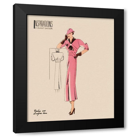 Inspirations II Black Modern Wood Framed Art Print by Berman, Susan