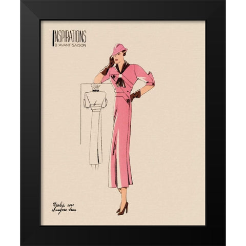 Inspirations II Black Modern Wood Framed Art Print by Berman, Susan