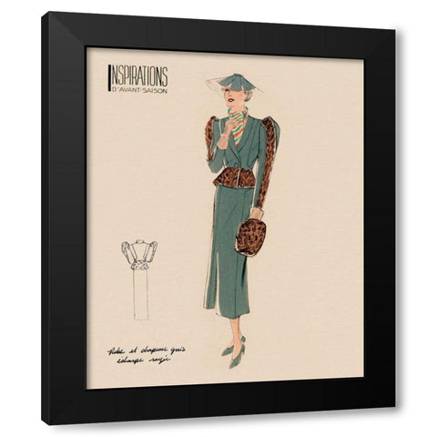 Inspirations III Black Modern Wood Framed Art Print with Double Matting by Berman, Susan