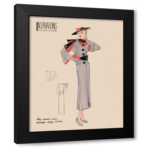 Inspirations IV Black Modern Wood Framed Art Print with Double Matting by Berman, Susan