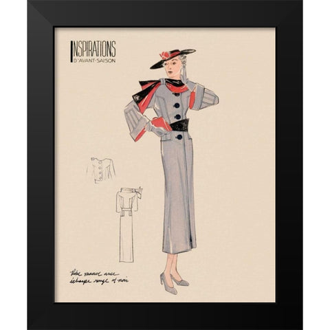 Inspirations IV Black Modern Wood Framed Art Print by Berman, Susan
