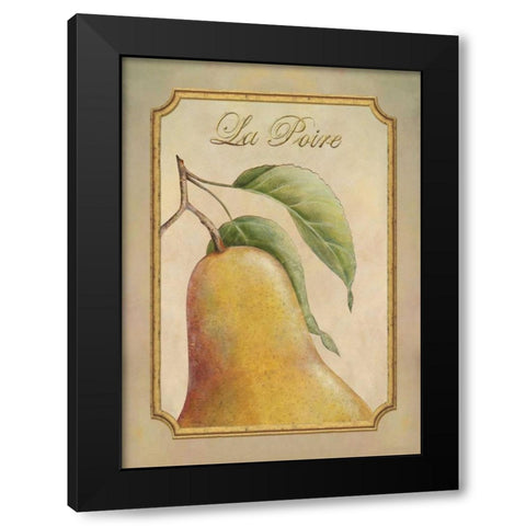 La Poire Black Modern Wood Framed Art Print with Double Matting by Corbin, Delphine