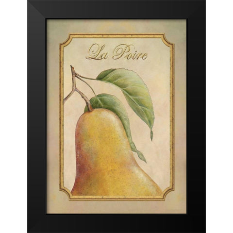 La Poire Black Modern Wood Framed Art Print by Corbin, Delphine