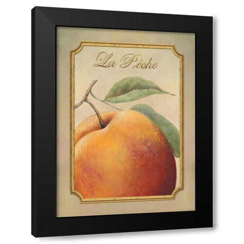 La Peche Black Modern Wood Framed Art Print with Double Matting by Corbin, Delphine