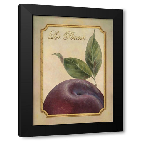 La Prune Black Modern Wood Framed Art Print with Double Matting by Corbin, Delphine
