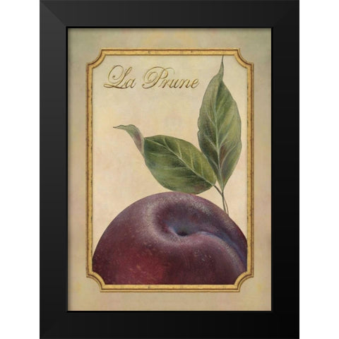 La Prune Black Modern Wood Framed Art Print by Corbin, Delphine
