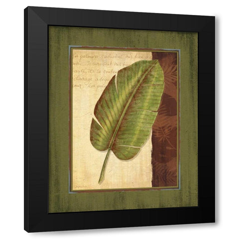 Palm Tropical II Black Modern Wood Framed Art Print by Corbin, Delphine