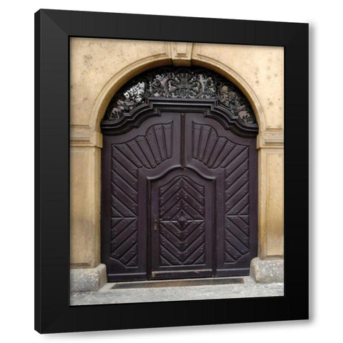 Prague Door III Black Modern Wood Framed Art Print by Christensen, Jim