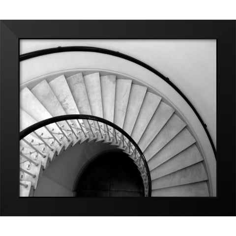Capital Stairway Black Modern Wood Framed Art Print by Christensen, Jim