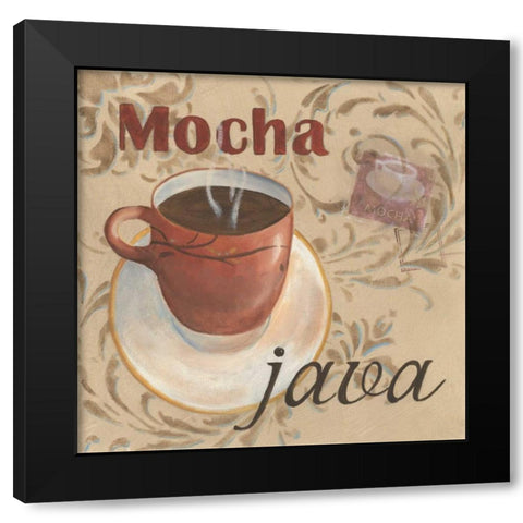 Mocha Java Black Modern Wood Framed Art Print with Double Matting by Davis, Paige