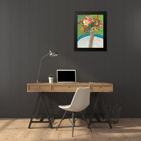 Bouquet Black Modern Wood Framed Art Print by Dilbeck, Nikki