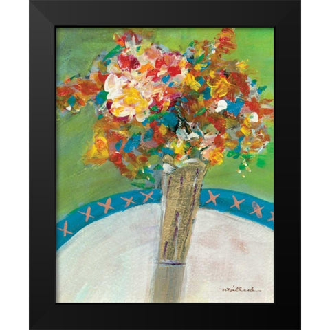 Bouquet Black Modern Wood Framed Art Print by Dilbeck, Nikki
