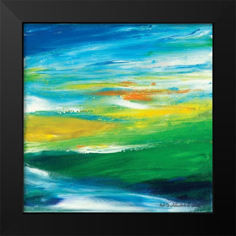 Spring Black Modern Wood Framed Art Print by Dilbeck, Nikki