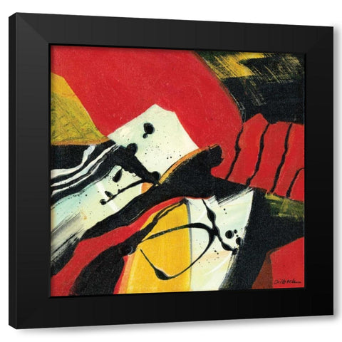 Zowee I Black Modern Wood Framed Art Print with Double Matting by Dilbeck, Nikki