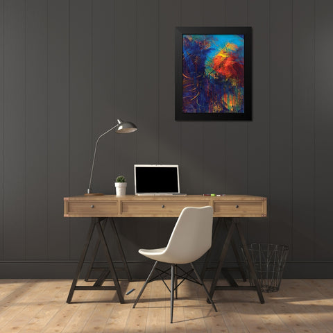 Red Swings By I Black Modern Wood Framed Art Print by Dilbeck, Nikki