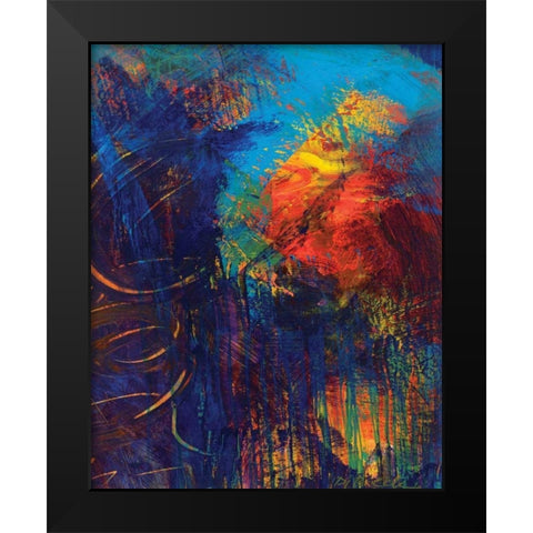 Red Swings By I Black Modern Wood Framed Art Print by Dilbeck, Nikki
