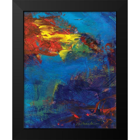 Red Swings By II Black Modern Wood Framed Art Print by Dilbeck, Nikki