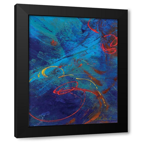 Red Swings By III Black Modern Wood Framed Art Print by Dilbeck, Nikki